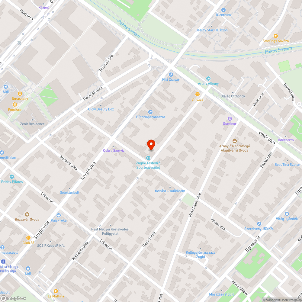 Újonnan telepített fák bejelentés helye