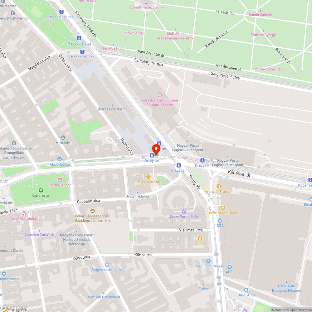 Buszmegálló, várakozó hiánya bejelentés helye