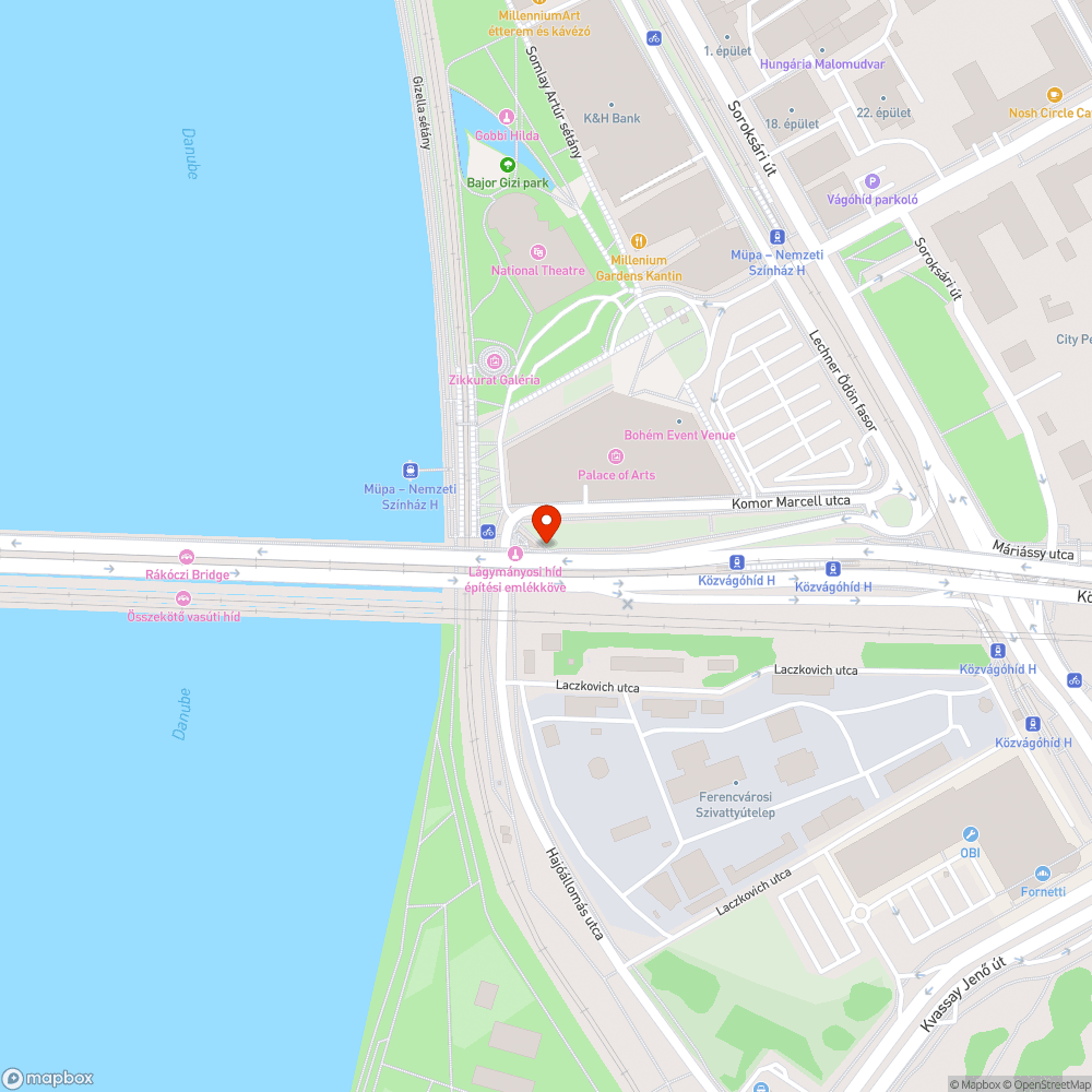 Tűzcsap a kerékpárút közepén bejelentés helye