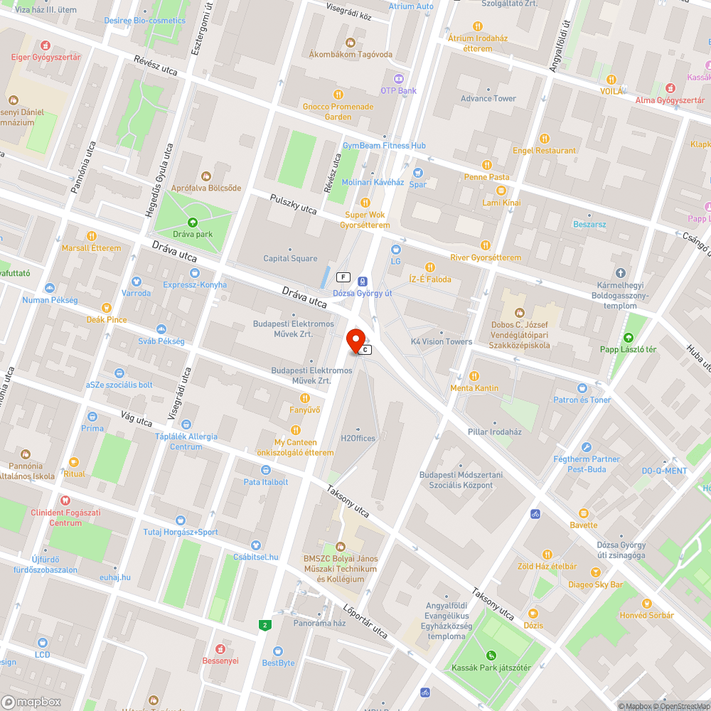 Váci út 23. gyalogos átjáró vizeletszag bejelentés helye