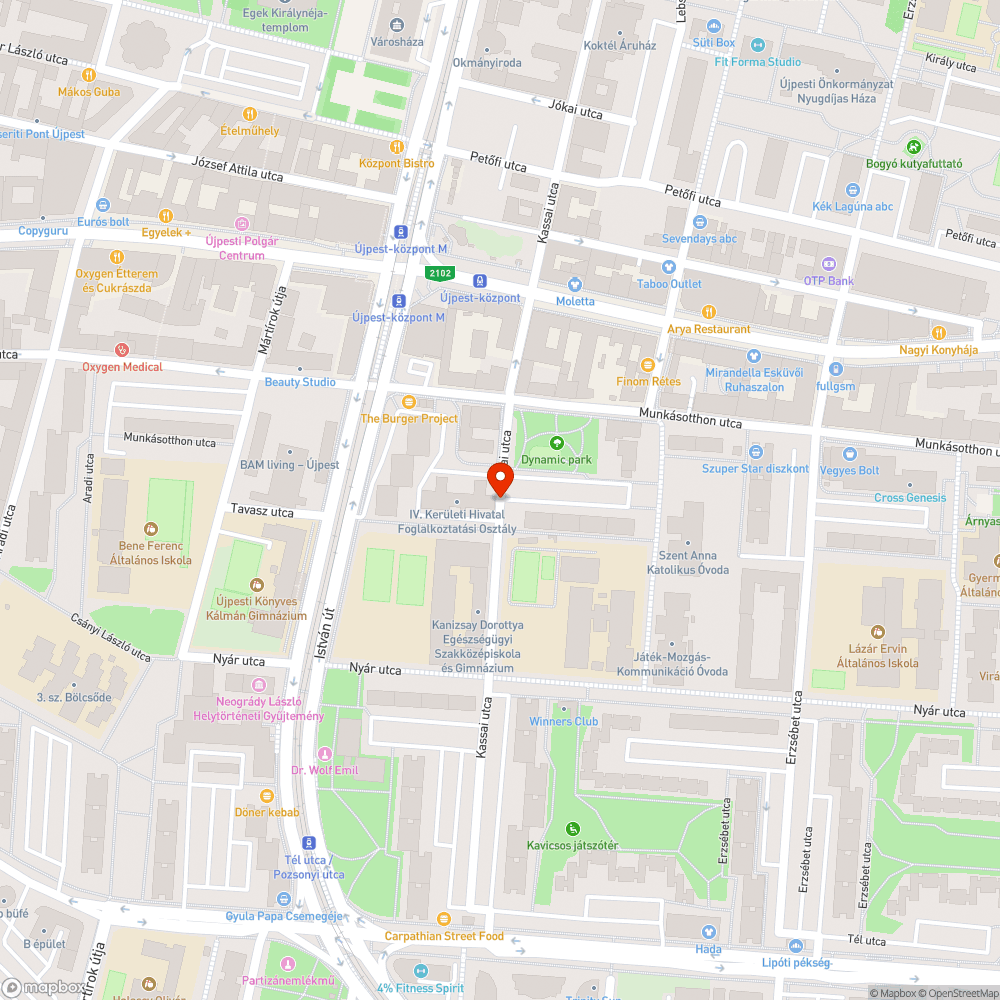 Zebra hiánya bejelentés helye