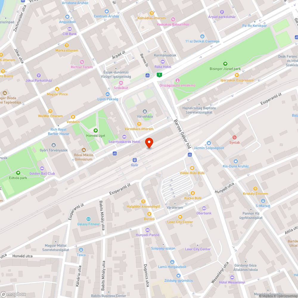 Győr vasútállomás akadálymentesitése bejelentés helye