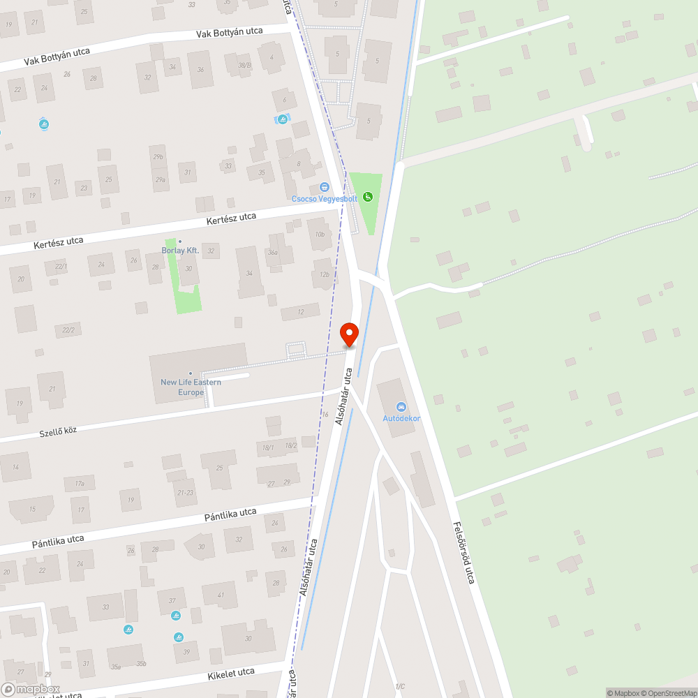 Üres oszlop és elferdült tükör bejelentés helye