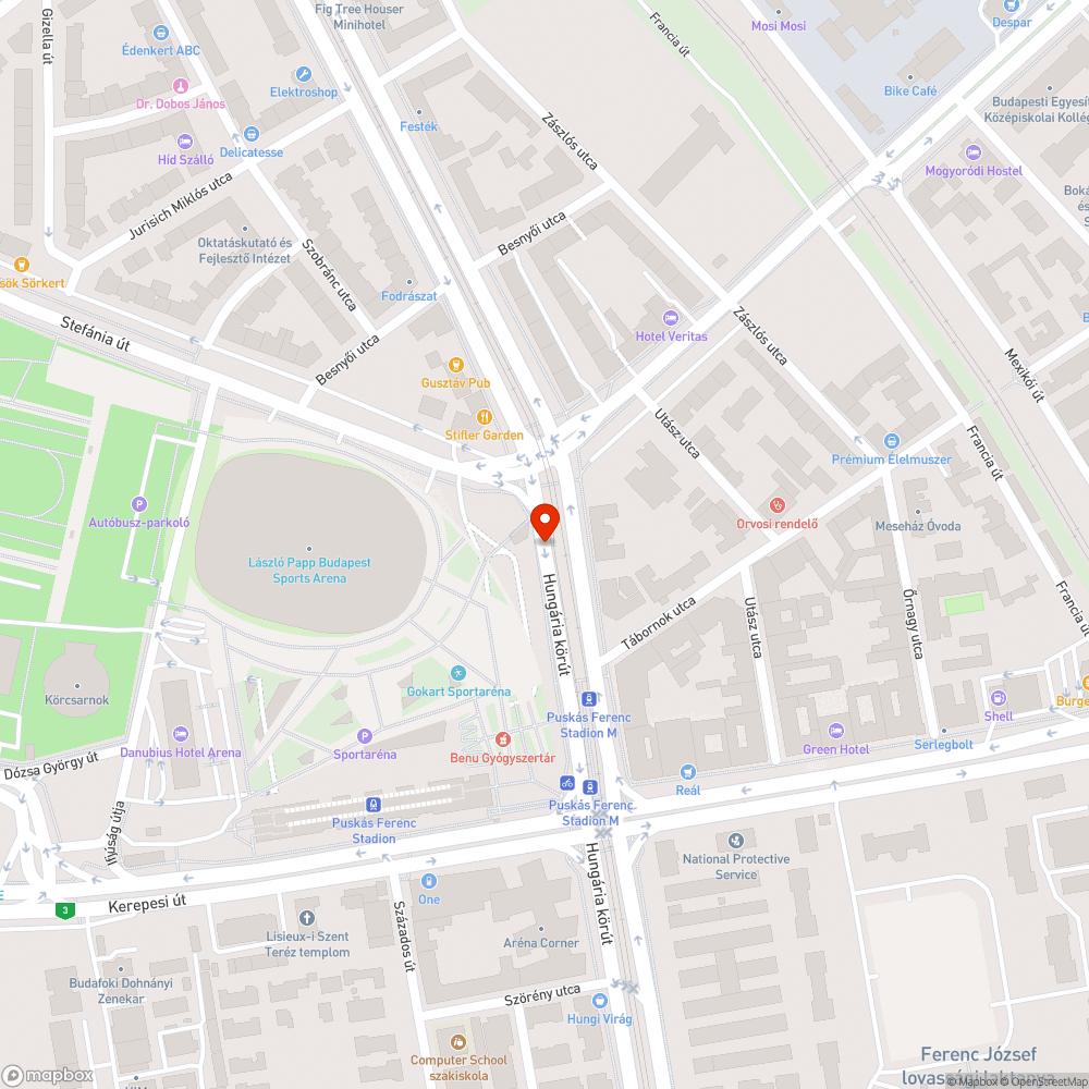 Csikkek a zöldterületen bejelentés helye