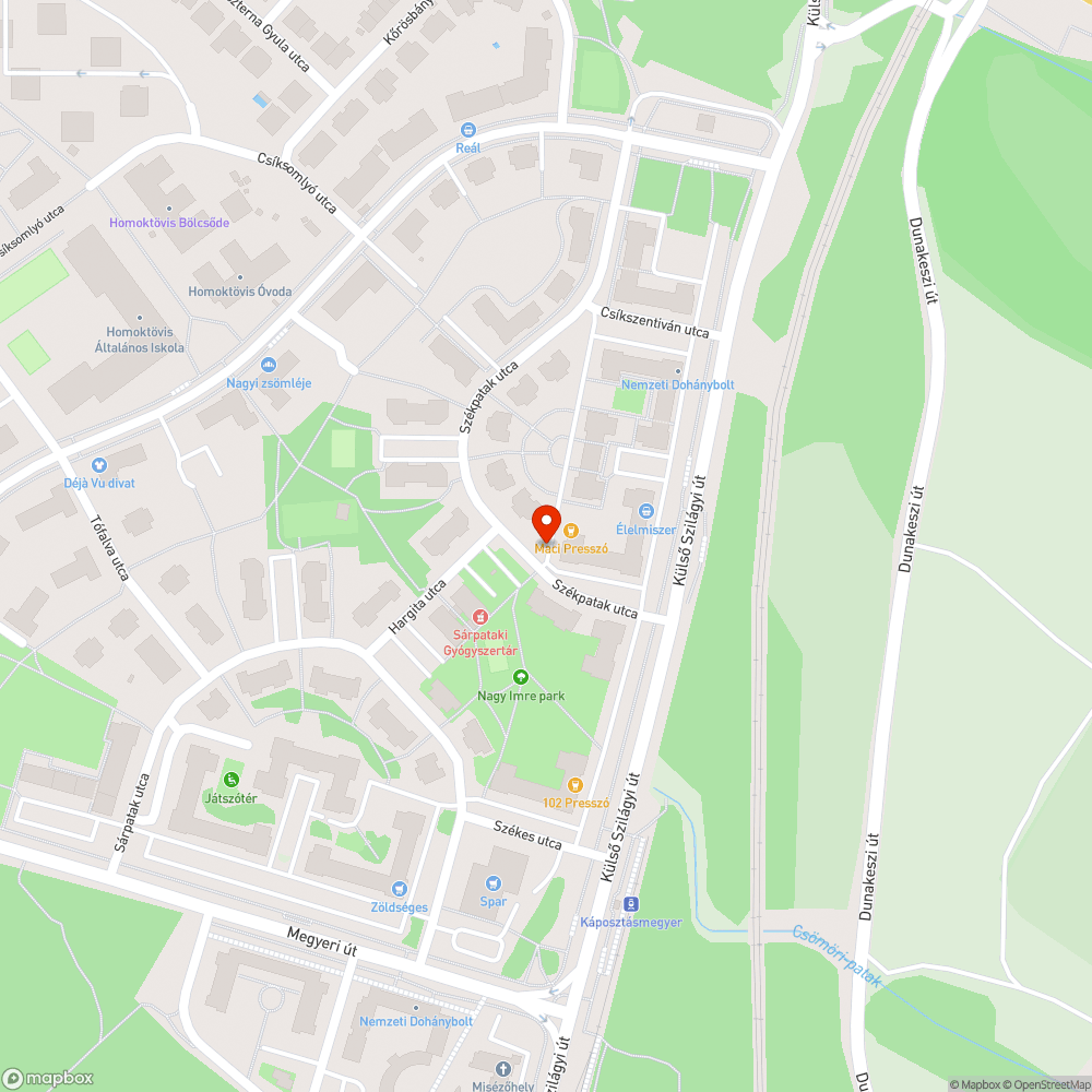 kósza "30-as zóna" közlekedési tábla bejelentés helye