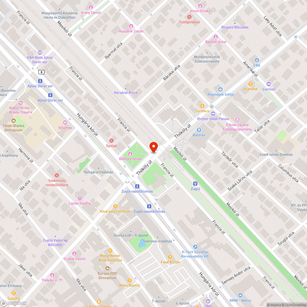 Zugló "vasútállomás" kuka és rollerek helye - MÁV bejelentés helye