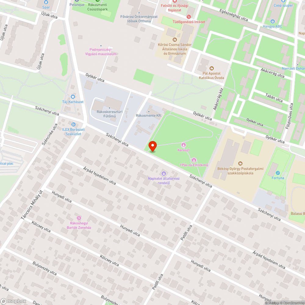 Lábmosó bejelentés helye