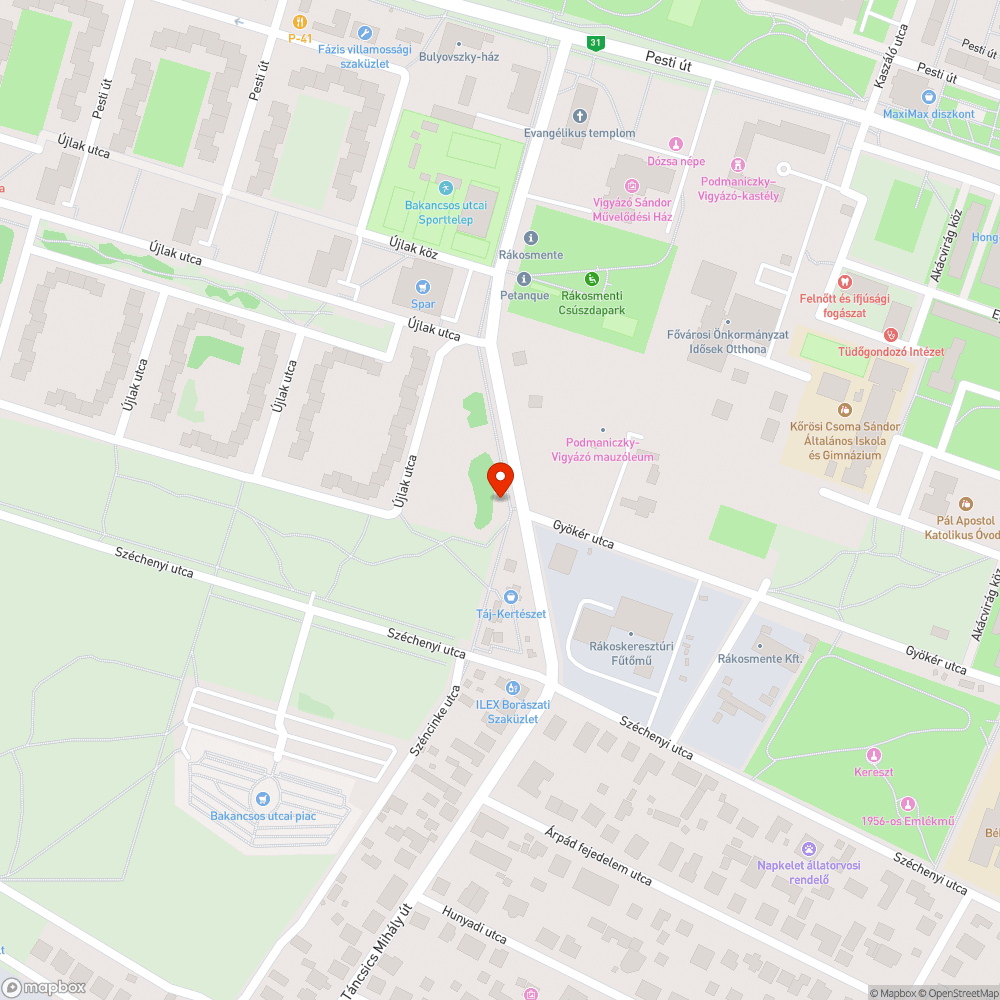 Zöldhulladék bejelentés helye