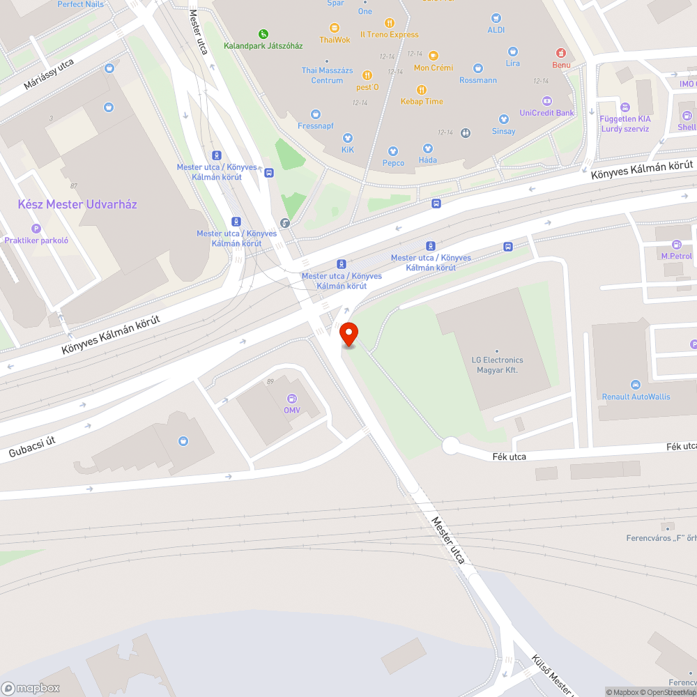 Széttört tábla bejelentés helye