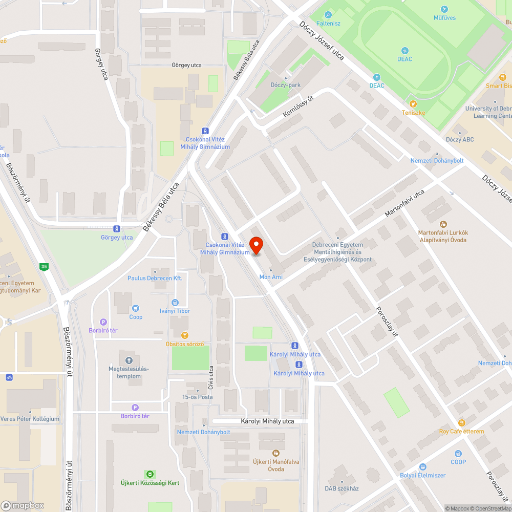 Kiégett bejelentés helye