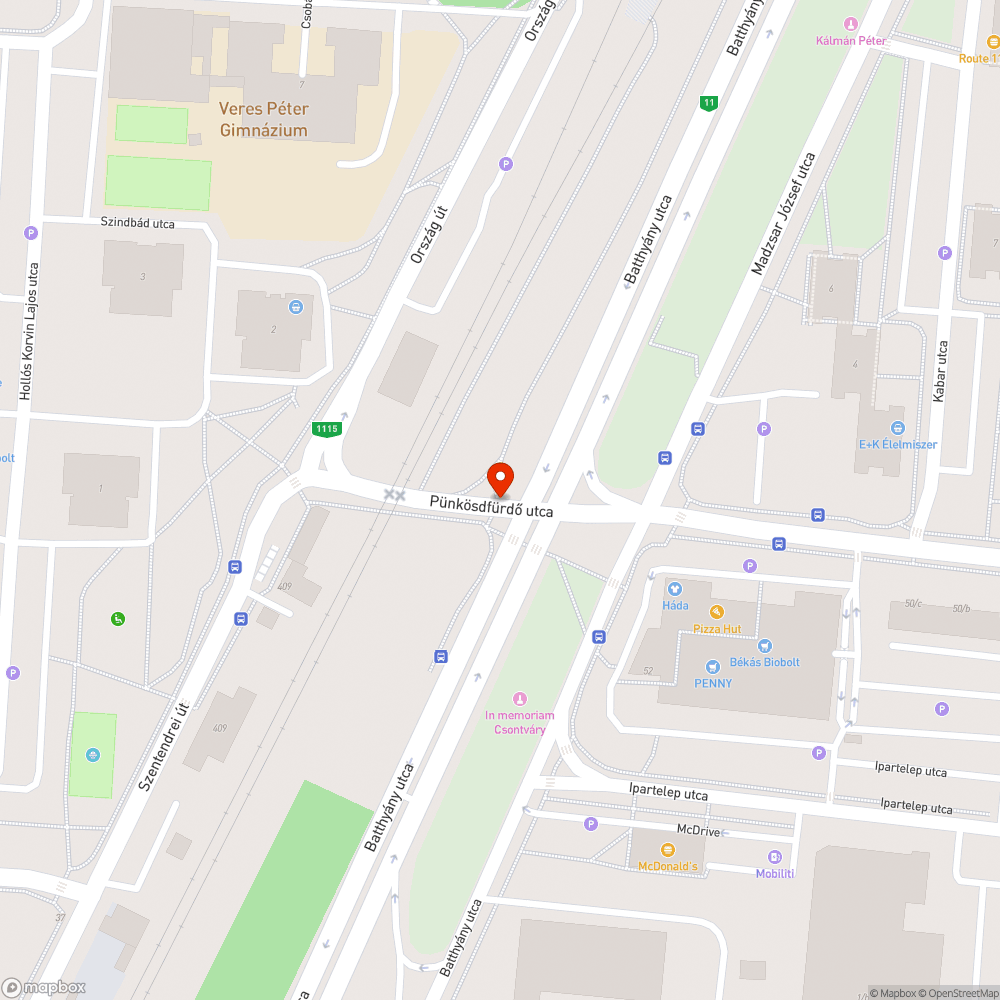 30 m tábla bejelentés helye