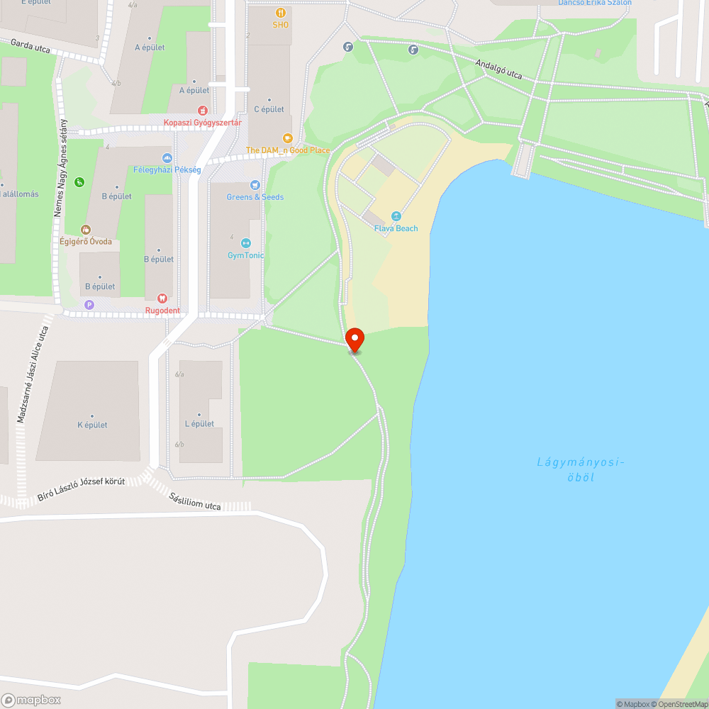 Róka a kopaszi-gáton bejelentés helye