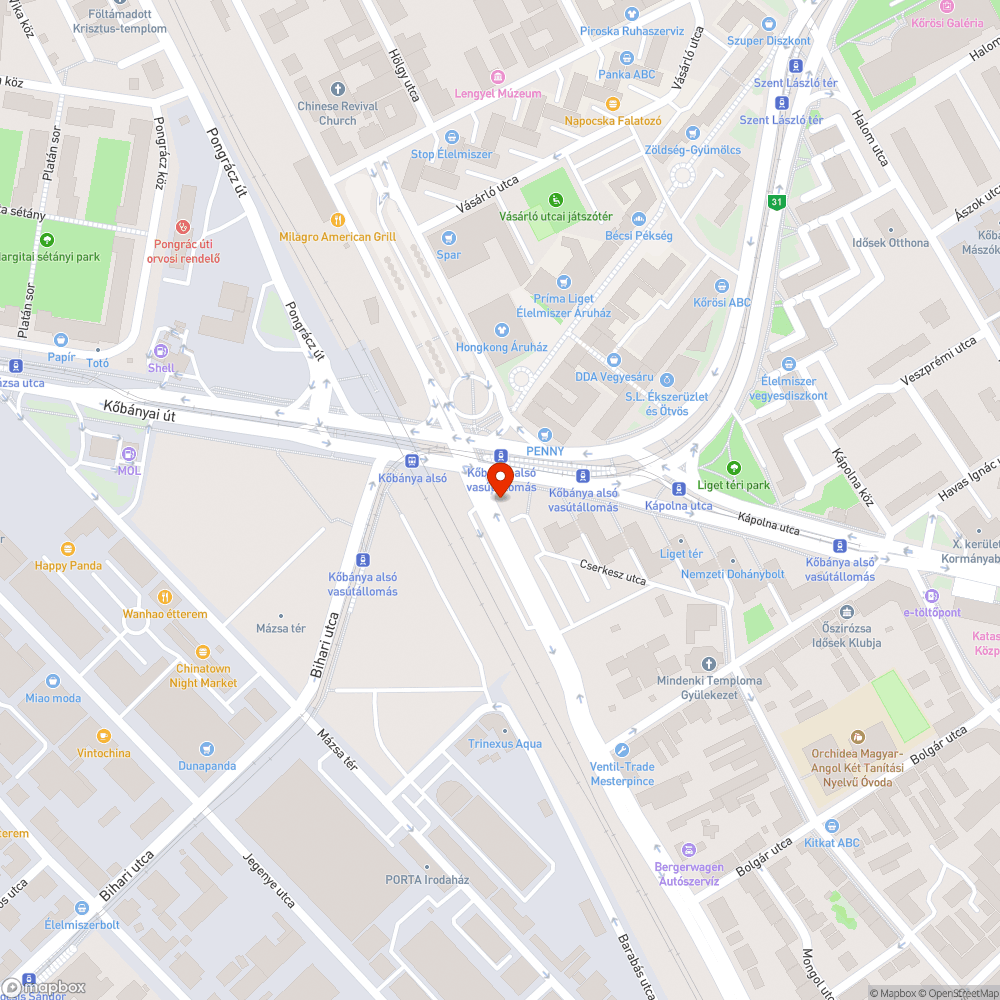 Utas váró bejelentés helye