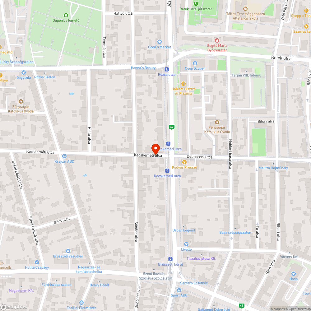 Tuskómarás - Kecskeméti utca 4/a. bejelentés helye