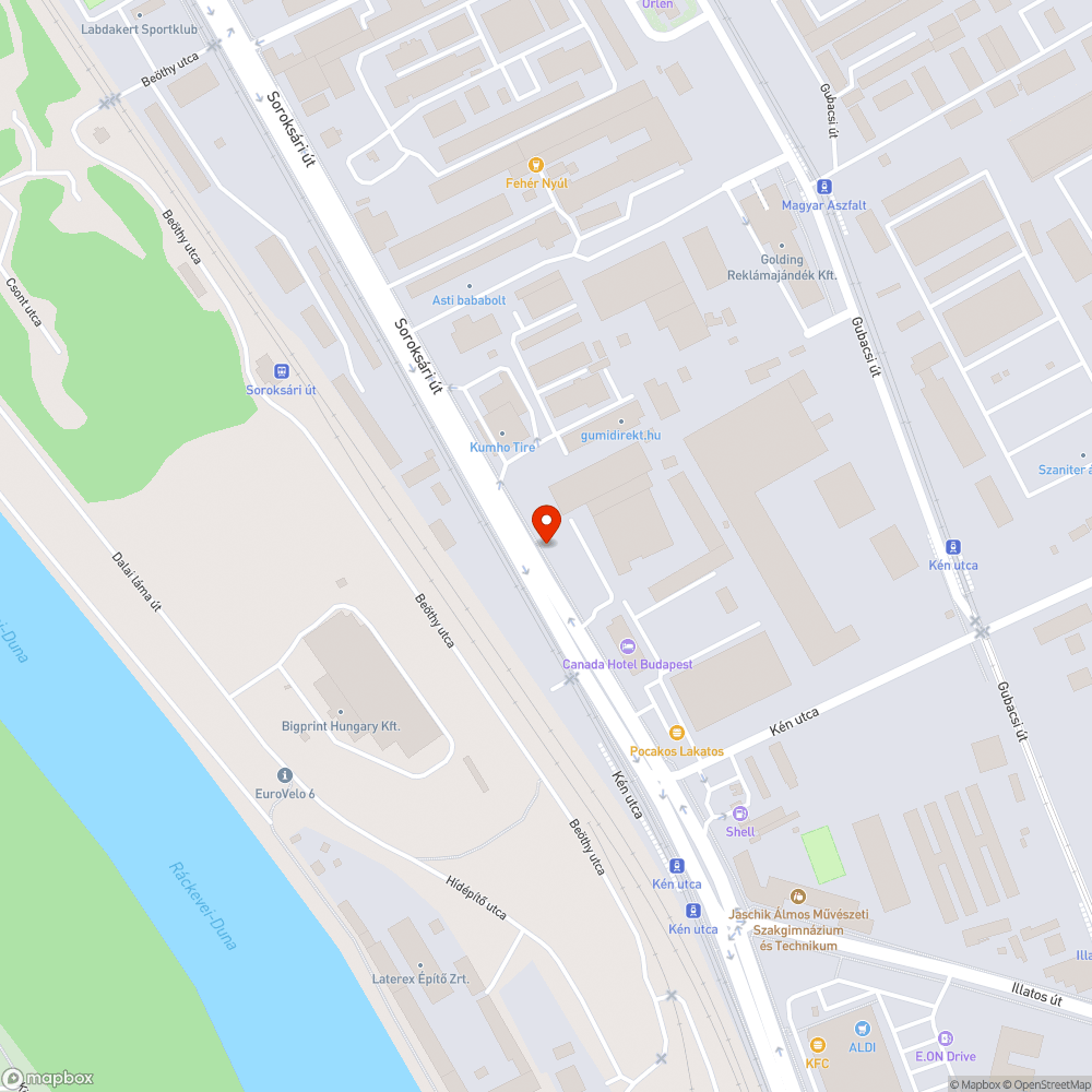 Reklámcélból járdán keresztben parkoló teherautó - 2022 bejelentés helye