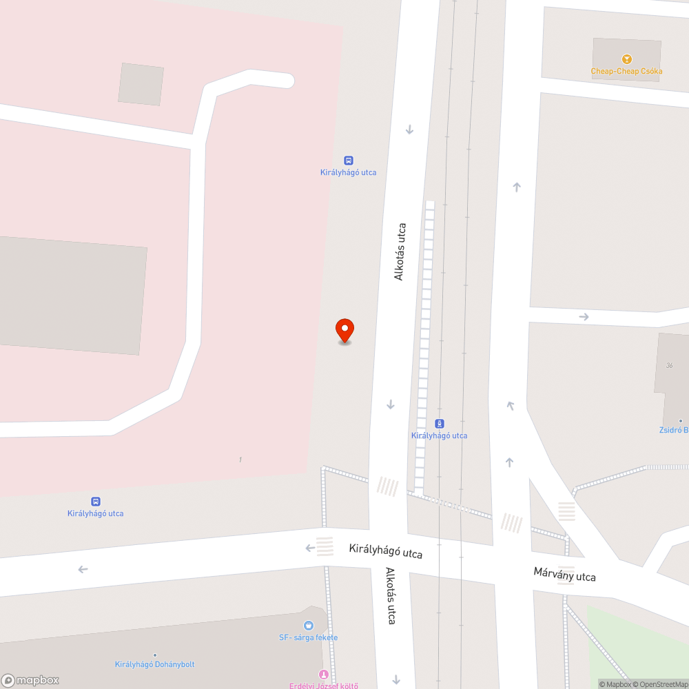 Királyhágó utcai jóvanazúgy és graffiti bejelentés helye