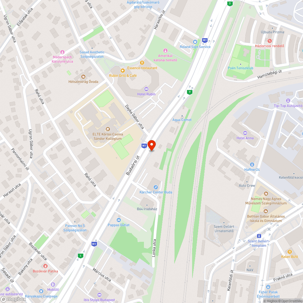 Csikktenger a Dayka Gábor utcai gyalogos felüljáró körül bejelentés helye