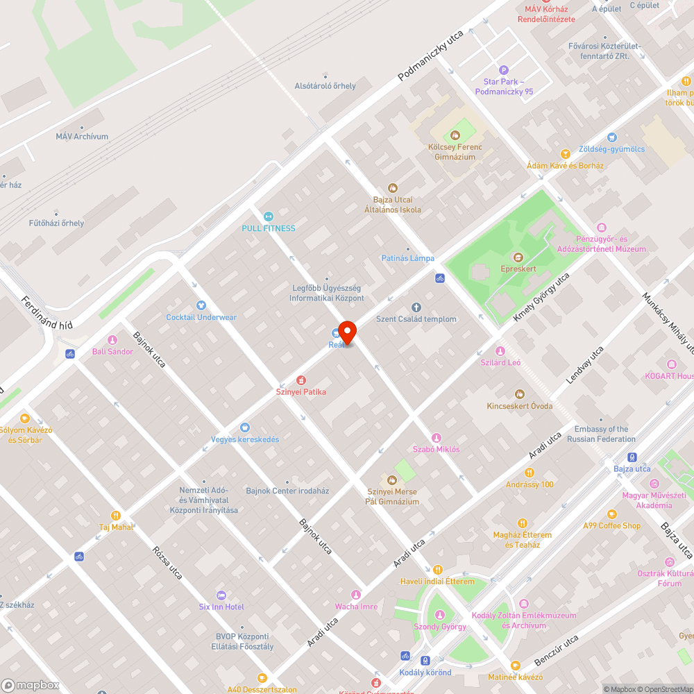 Elhagyott autó bejelentés helye