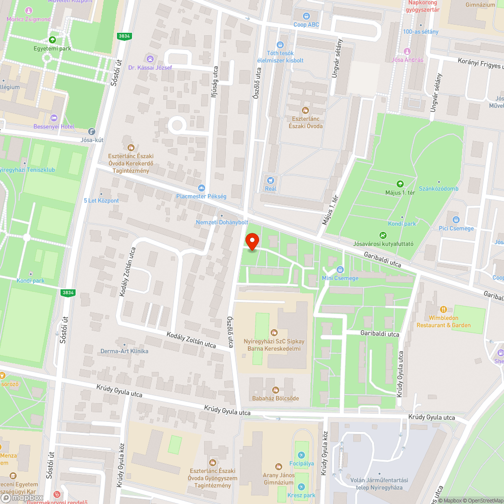 Kátyú kátyú hátán bejelentés helye