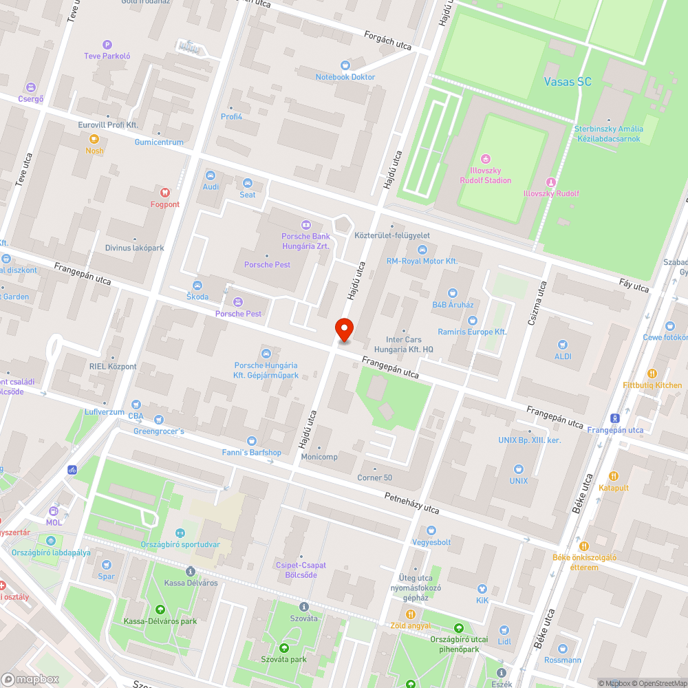 Kidőlt támaszok bejelentés helye