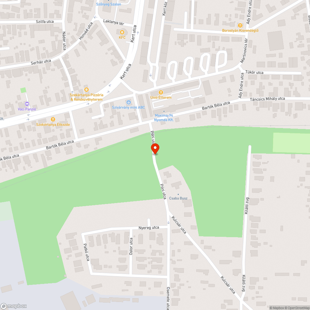 Szemetes utca bejelentés helye