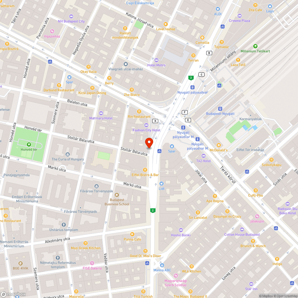 Graffitis telefonfülke Bajcsy - Stollár Béla bejelentés helye