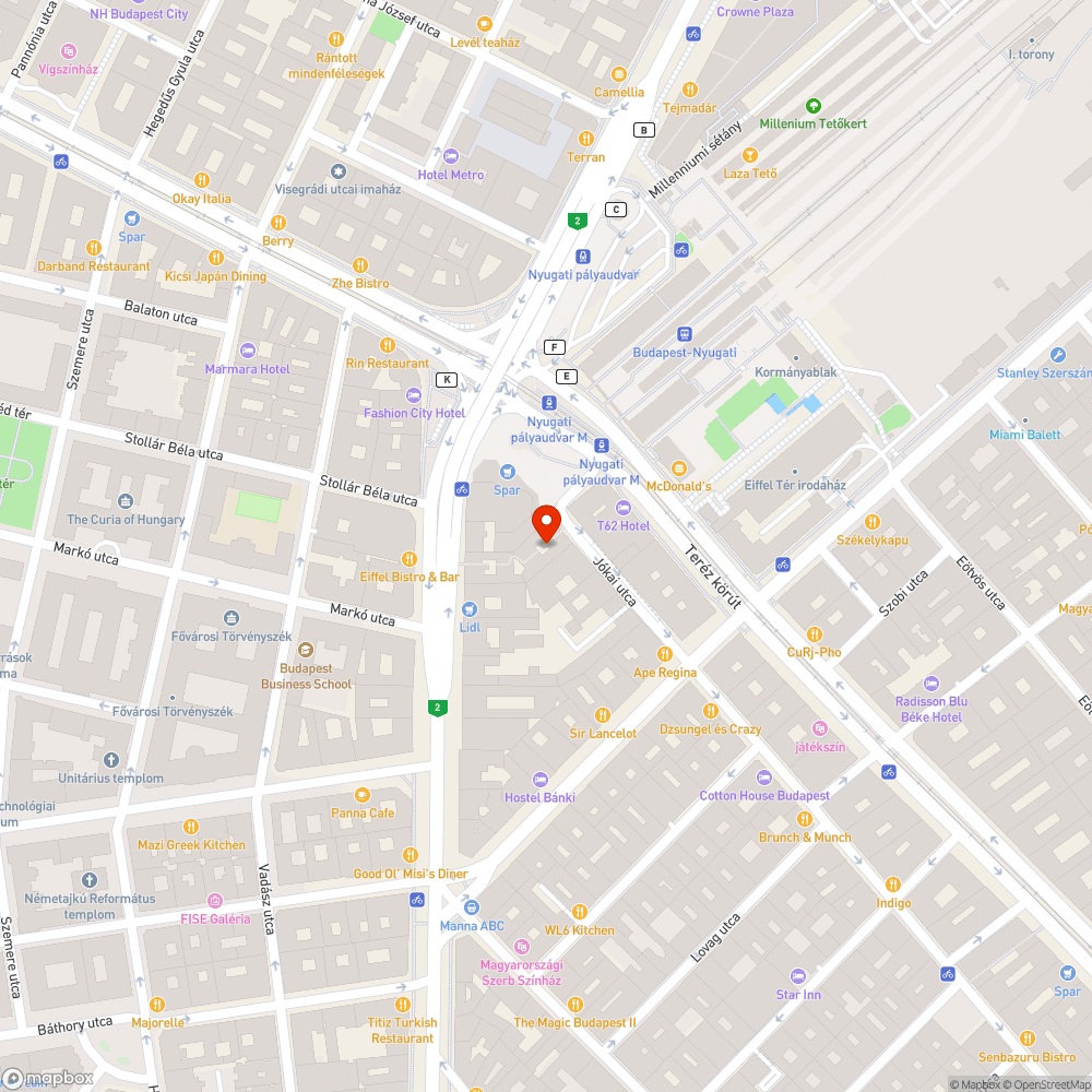 Szemet és teruletfoglalas a Jókai utcában bejelentés helye