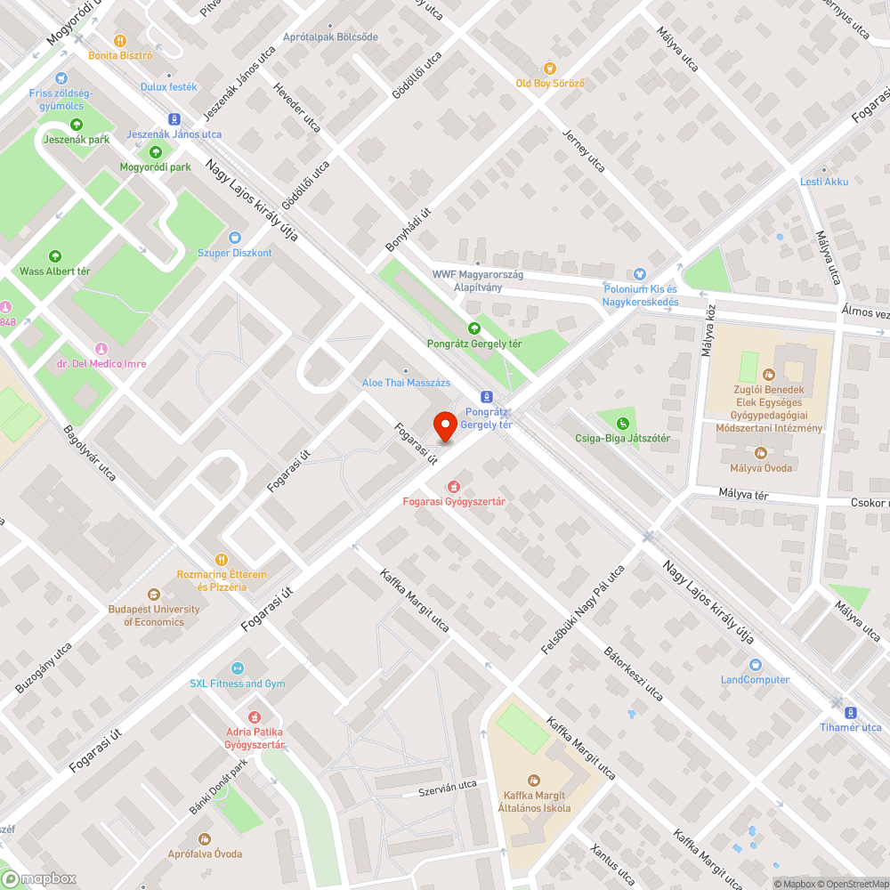 Graffiti a buszmegállóban bejelentés helye