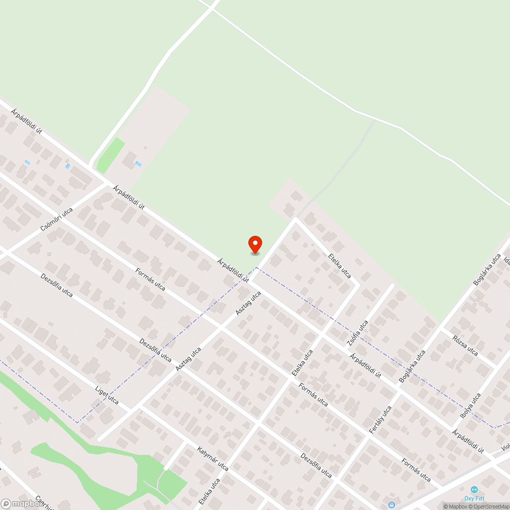 Elhanyagolt utcai közterület bejelentés helye