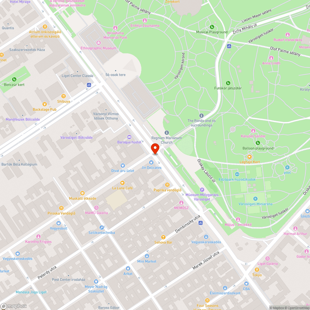 Szemetes közterület bejelentés helye