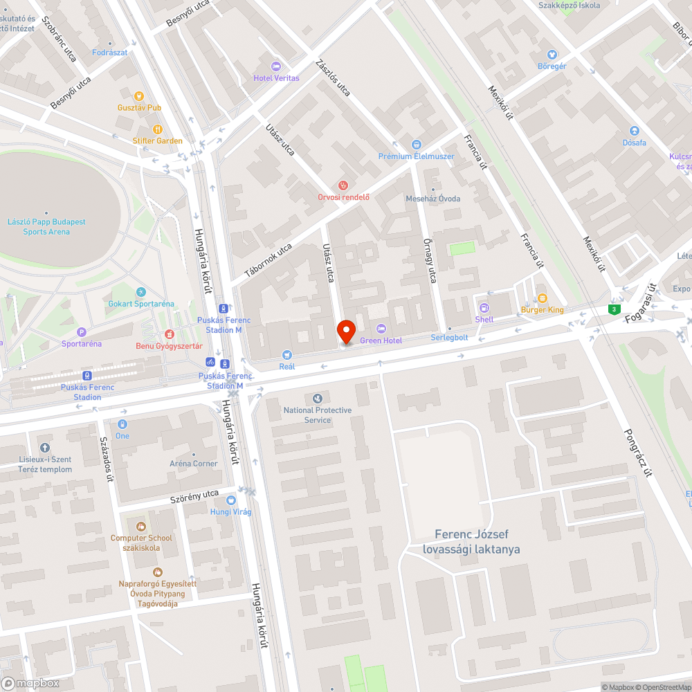 Kidöntött poller bejelentés helye