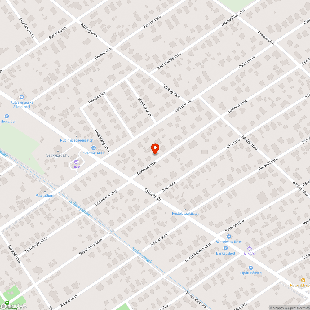 Megrongálódott bejelentés helye