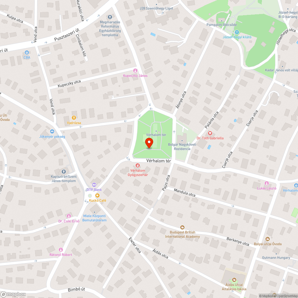 Vérhalom téri locsoló a kutyafuttató sarkában bejelentés helye