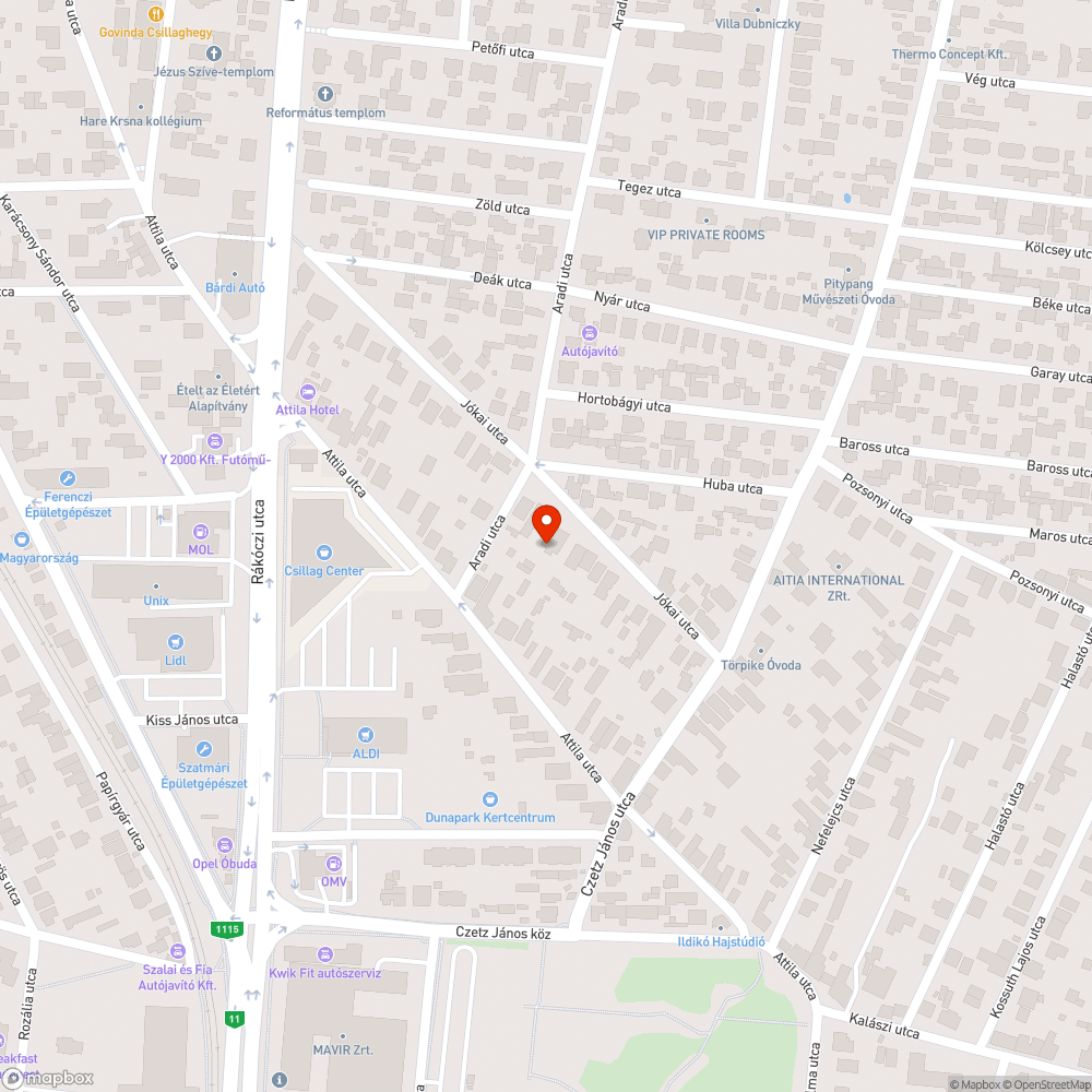 Víz az úton bejelentés helye