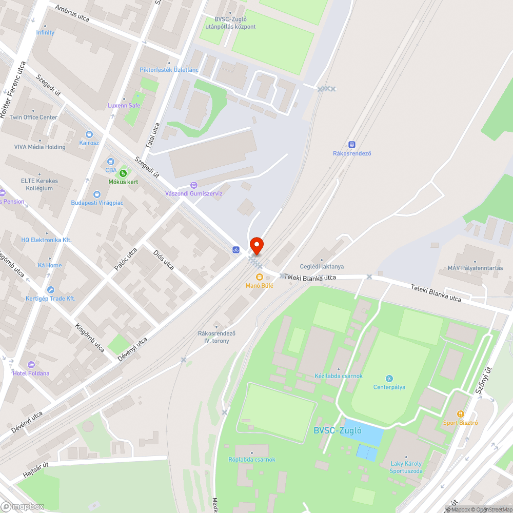 Rákosrendező gyalogos dagonya bejelentés helye