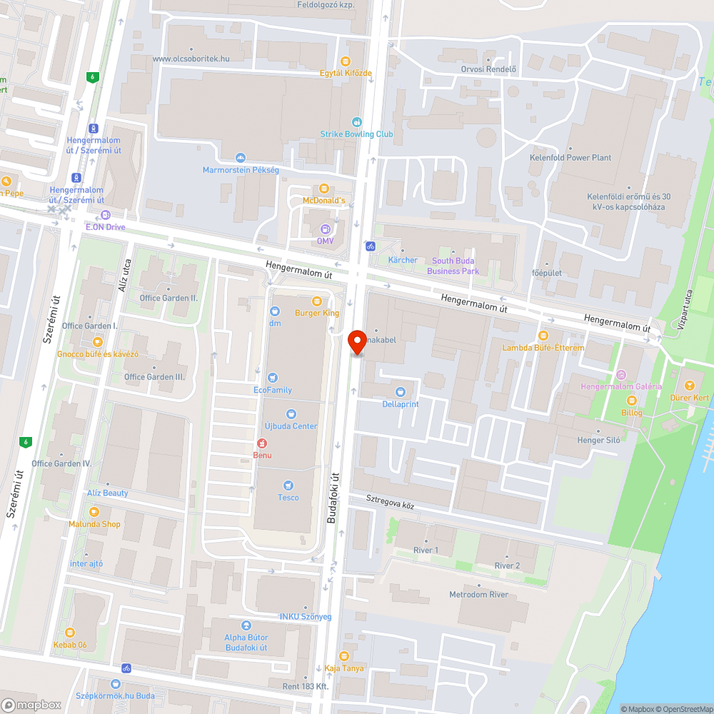 Kátyú a csatornafedél körül bejelentés helye