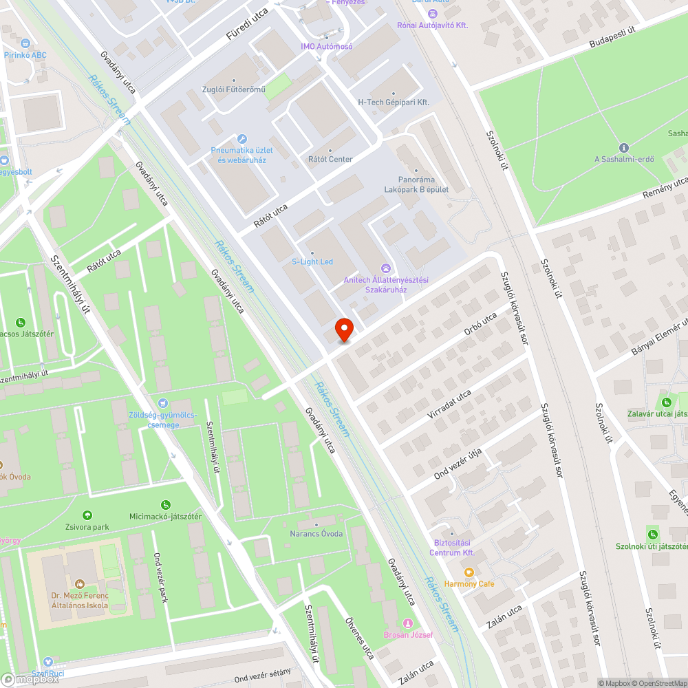 Elhagyott jarmu bejelentés helye