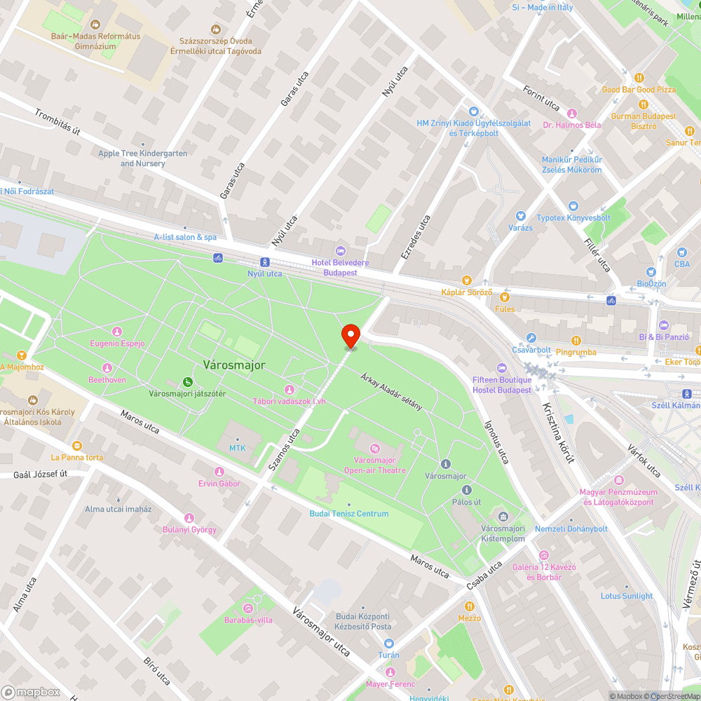 Üres fa/bokor ágyás bejelentés helye