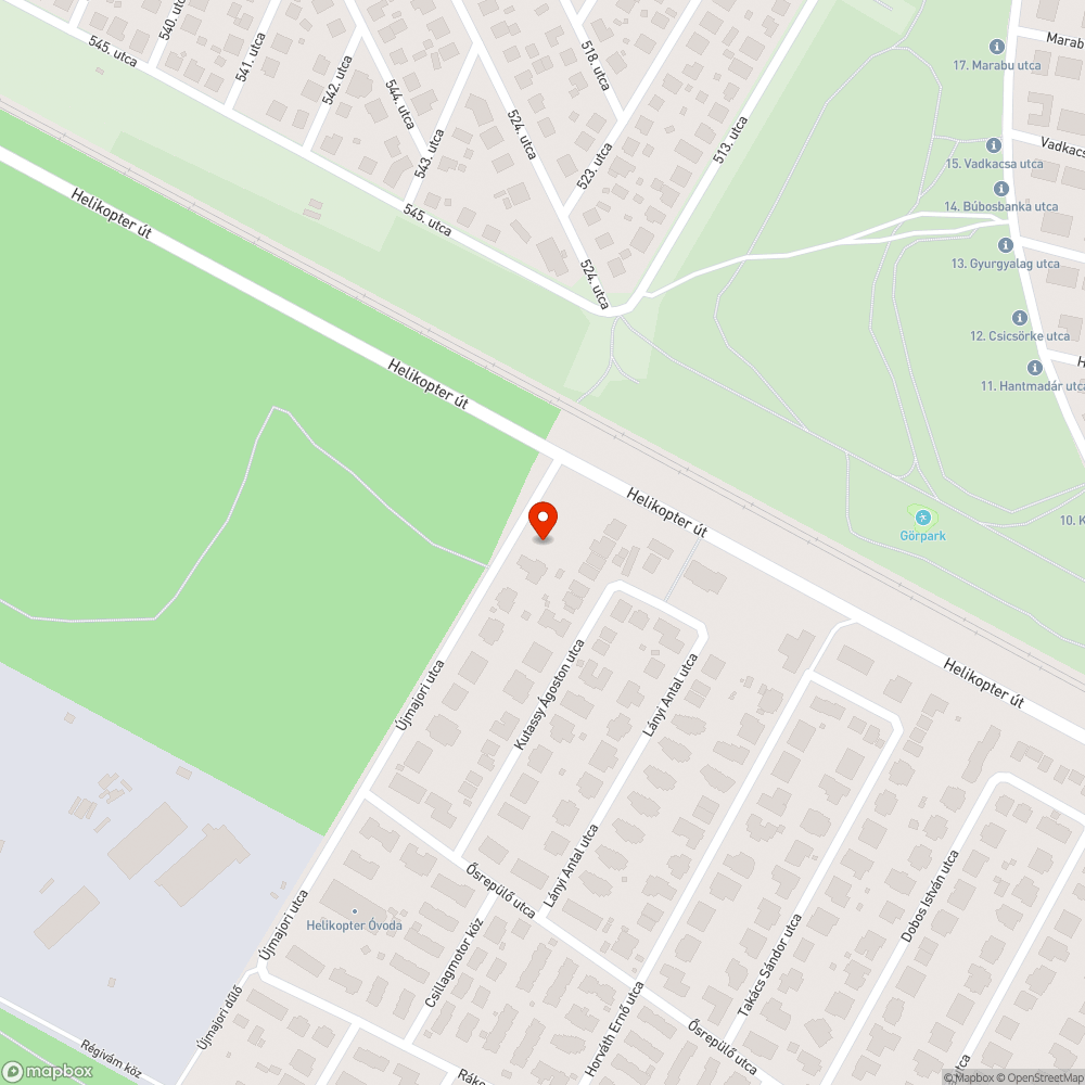 Üvegszilánkok, törmelékek bejelentés helye