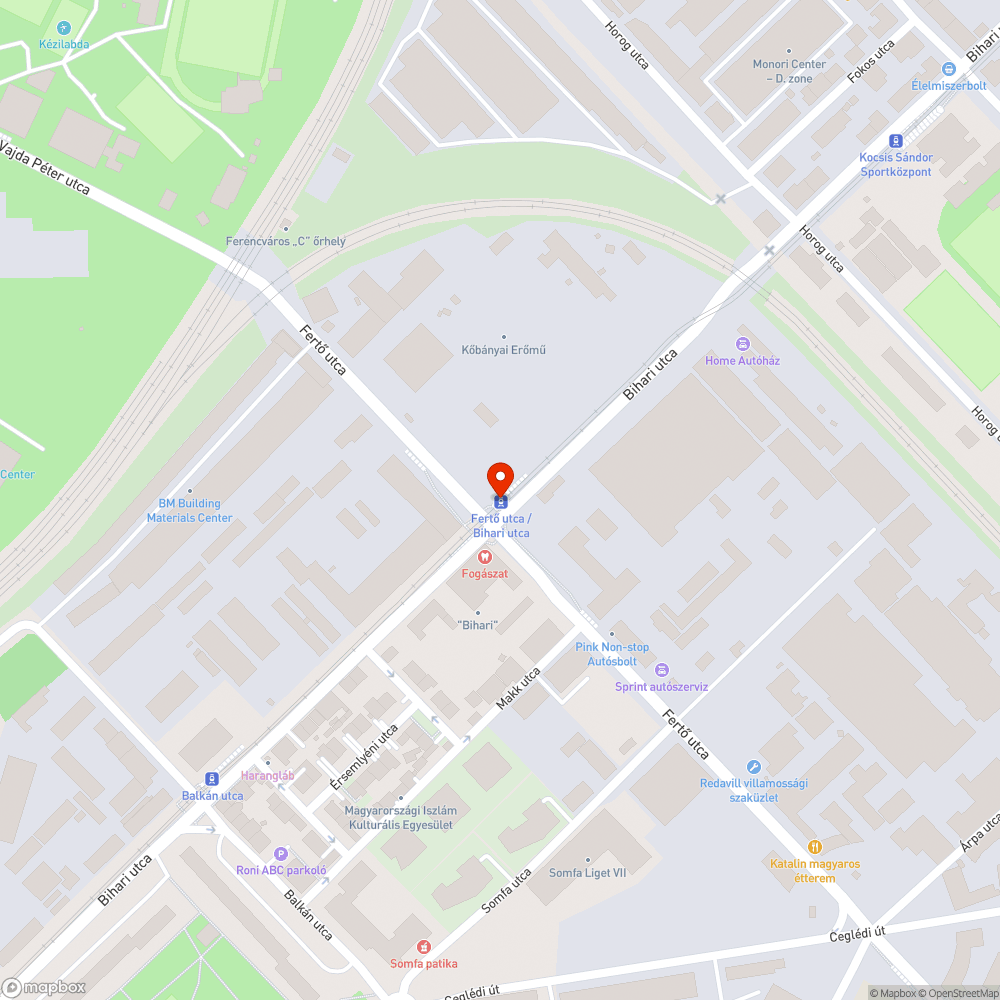 Betört villamosmegálló üveg bejelentés helye