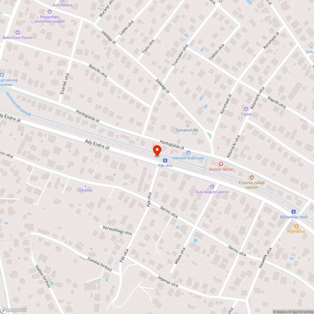 A villamosmegálló járdája hibás bejelentés helye