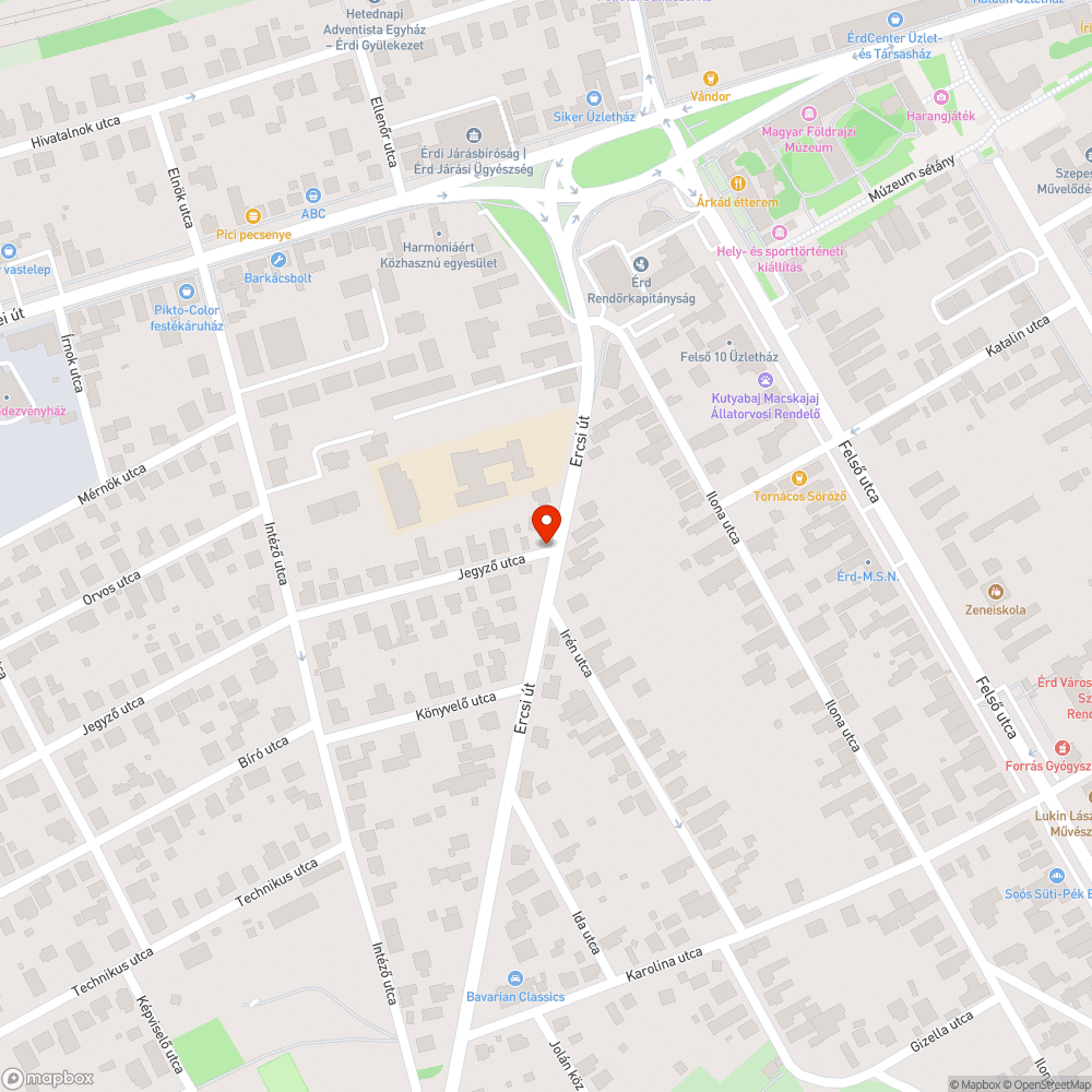 Eltömődött vízelvezető csatorna bejelentés helye