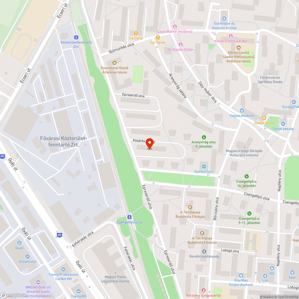 Rossz pad bejelentés helye