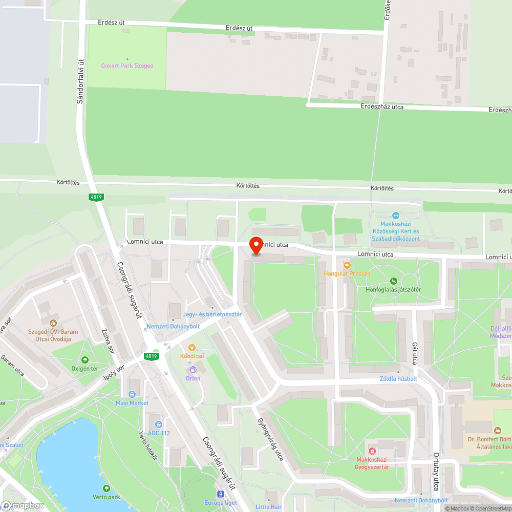 Veszélyes, földből kiálló acélgerenda bejelentés helye