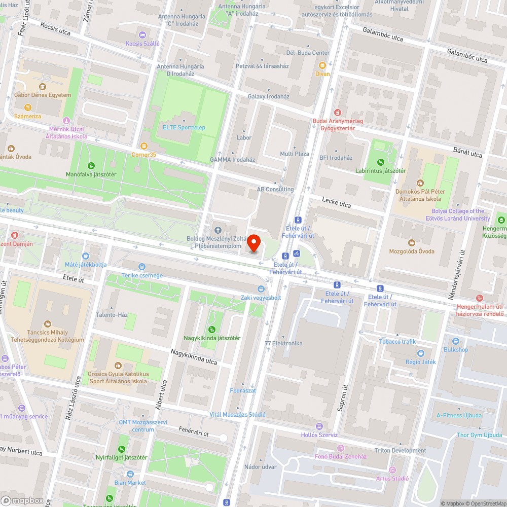 elszáradt karácsonyfák a Fehérvári út 99. lábánál bejelentés helye