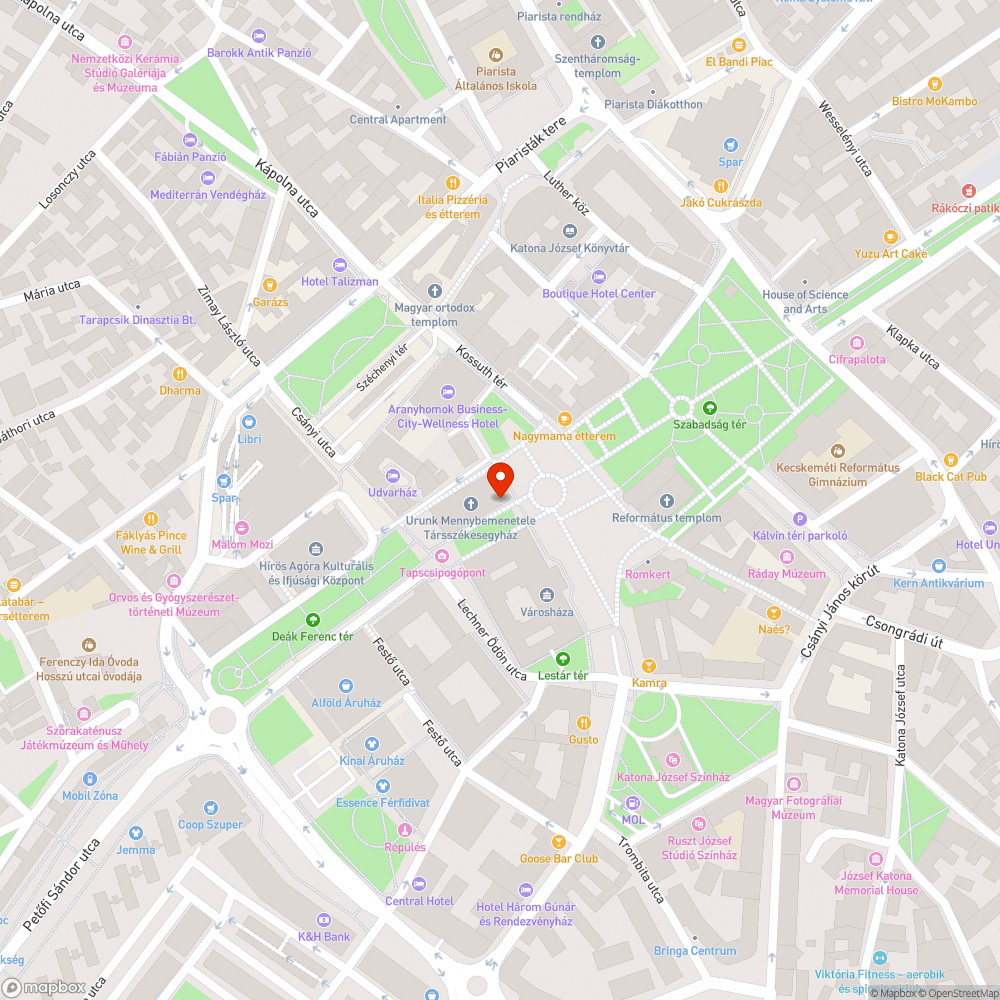 Koszos, szemetes, rendezetlen terület a Katolikus templomnál bejelentés helye