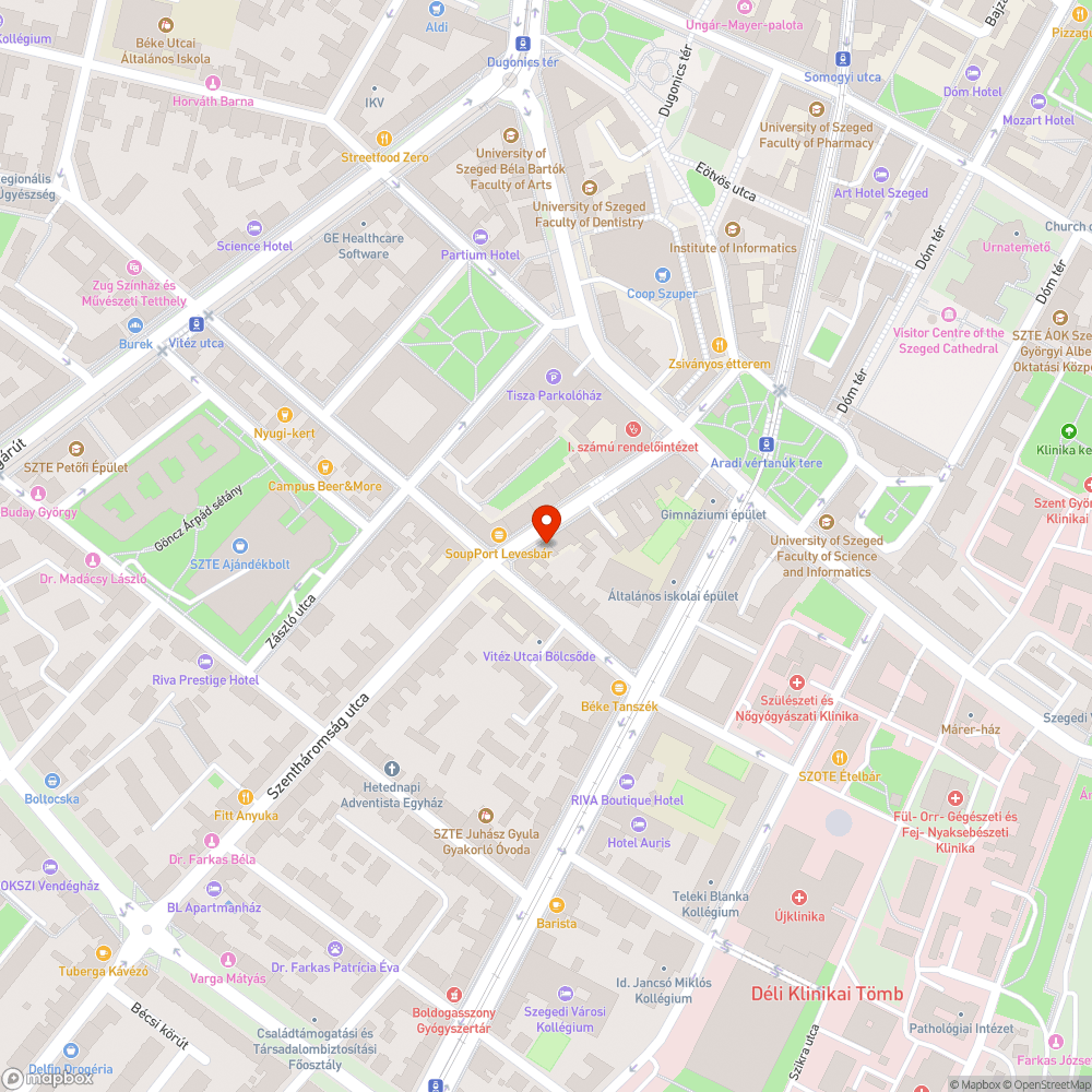 Kátyú bejelentés helye