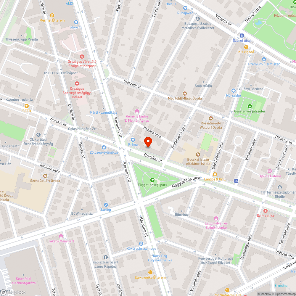 Füstölő busz bejelentés helye