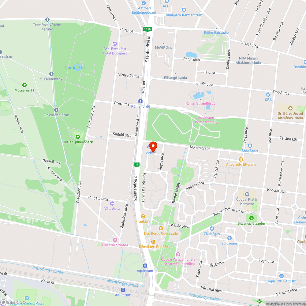 Mozdulatlan autó bejelentés helye