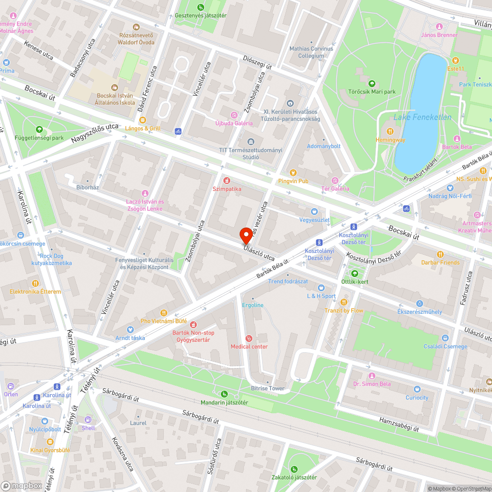 Elhagyott jármű bejelentés helye